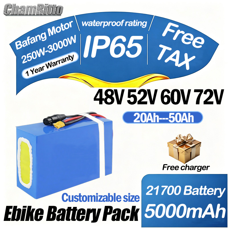 60V 72V 2000W ebike Elektrisch - огляд і ціна 60V 30Ah 21700 Battery Pack