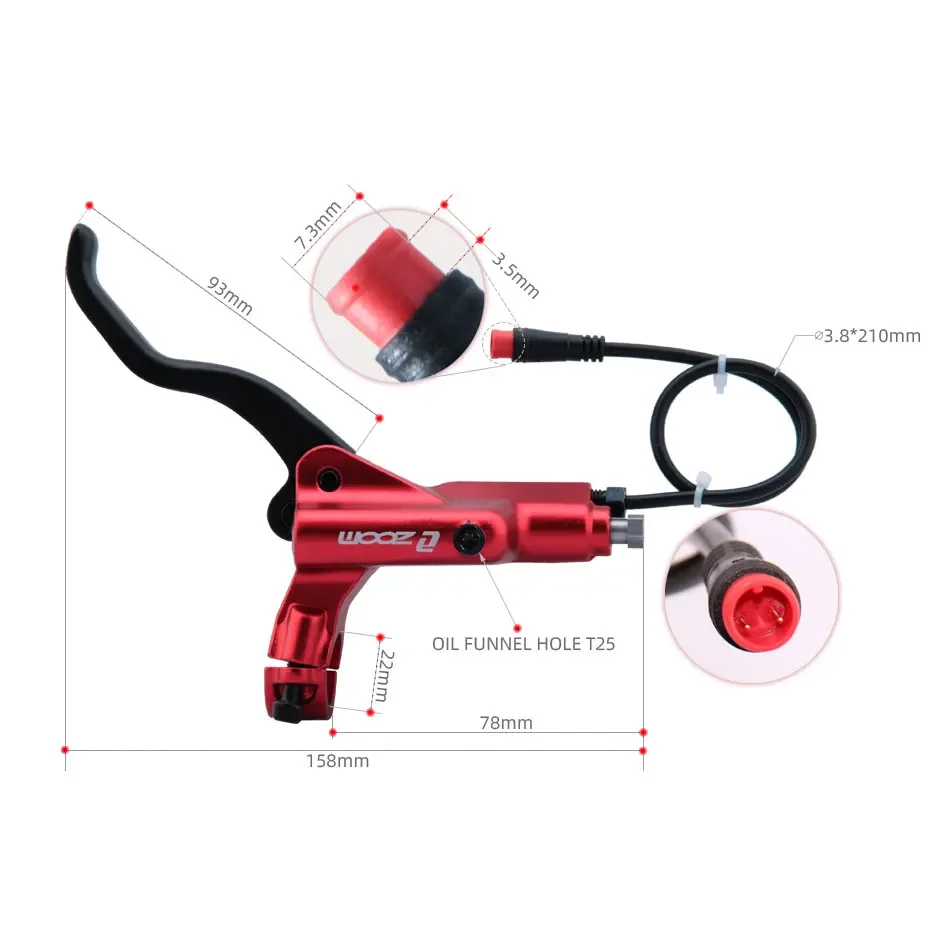 ZOOM HB-876E 4-piston Disc Hyd - огляд і ціна Zoom Hydraulic Brake 4 Piston E-Scooter