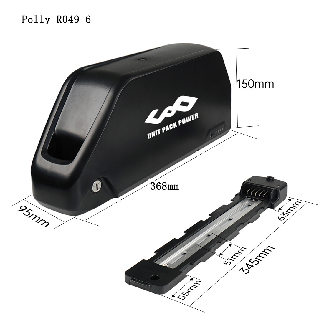 52V 25AH  Downtube EBike Batte - огляд і ціна 60V 30Ah 21700 Battery Pack